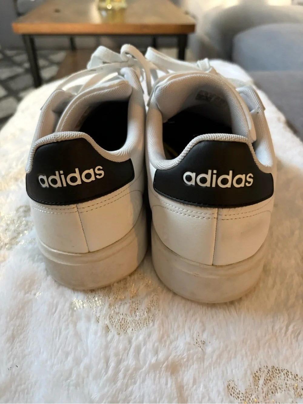 Adidas Mens Grand Court Cloudfoam Comfort Shoes Casual Sneakers 10.5
